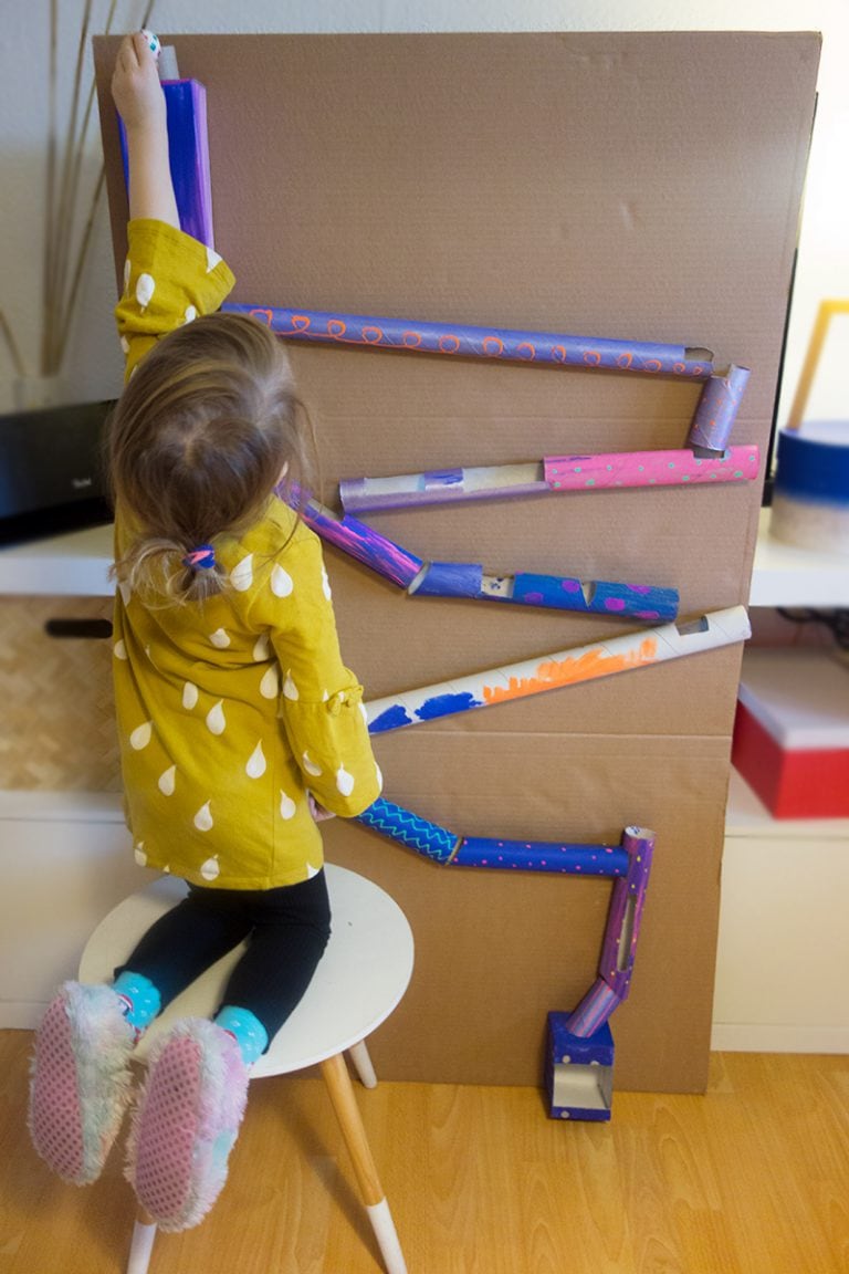 Murmelbahn Selber Bauen Aus Papier Anleitung DIY: Eine Murmelbahn selber bauen
