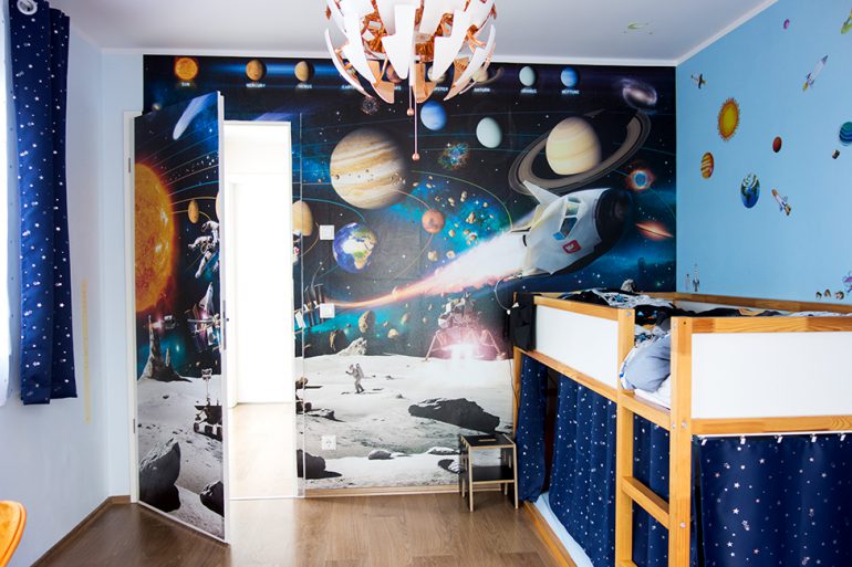 Kinderzimmer Weltraum Space Weltall Astronaut