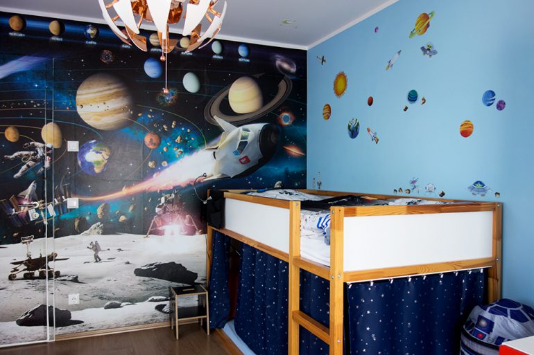  Tolle Ideen für ein cooles Weltraum-Kinderzimmer: 3... 2... 1... Start! Illustration 