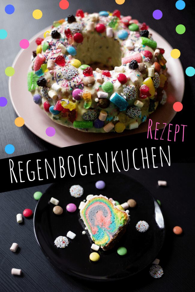 regenbogenkuchen regenbogen diy