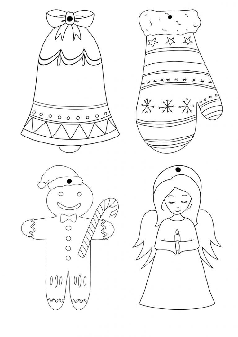 Kostenloser Download: Geschenanhänger & Ausmalbilder zu Weihnachten