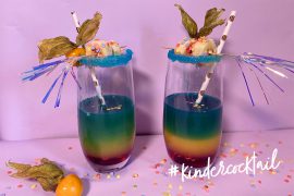 Regenbogen Kindercocktail Fasching Karneval Kidnergeburtstag Getränk Trinken