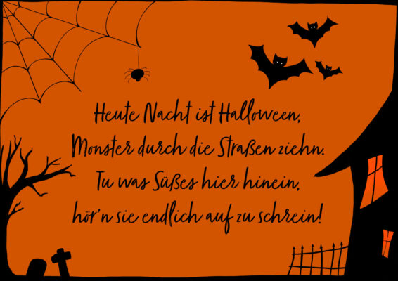 Süßes oder Saures! Halloween Sprüche für eure Gruseltour