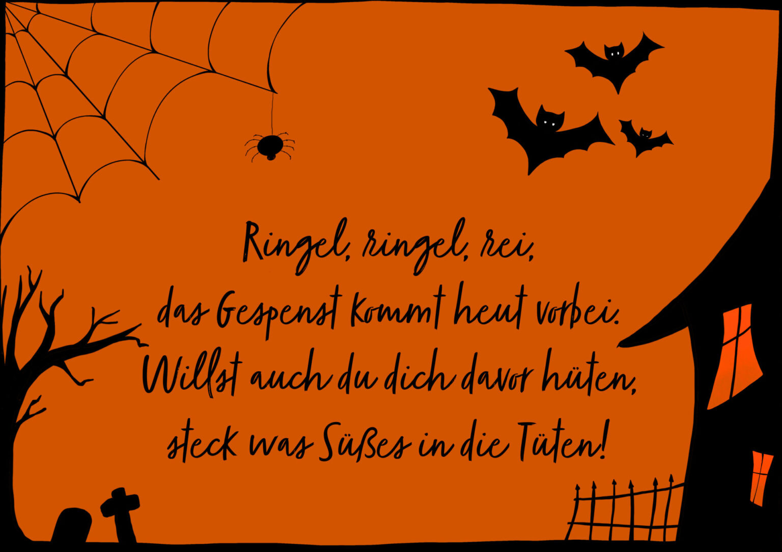 Süßes oder Saures! Halloween Sprüche für eure Gruseltour