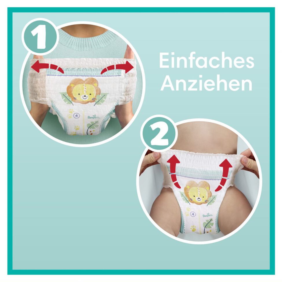 Pampers Pants Windeln wechseln Baby