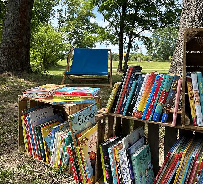 bücherpicknick volkspark potsdam bücher flohmarkt kinderbücher