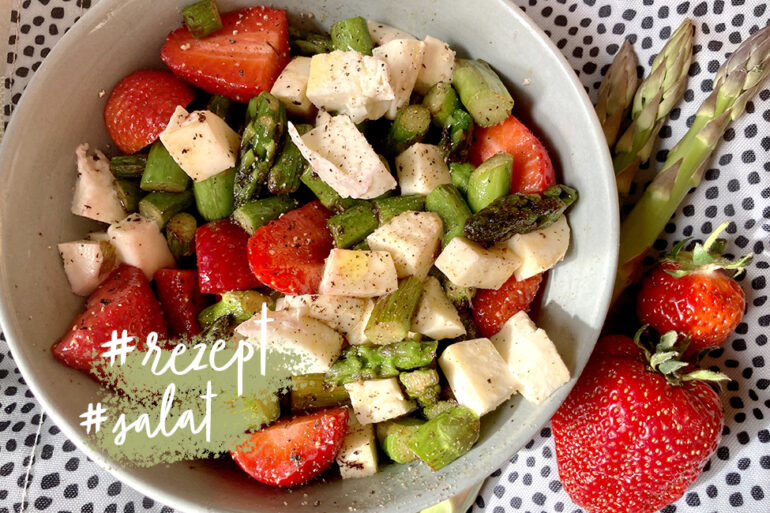 Erdbeer-Spargel-Salat Rezept Sommer