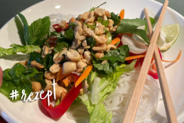 Glasnudelsalat Rezept Salat Glasnudeln asiatisch Essen Abendbrot Ideen