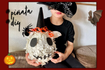 Einhorn Piñata selber machen DIY Halloween Einschulung Kindergeburtstag