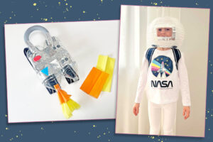 Astronauten-Kostüm Mädchen Jungen Fasching Karneval DIY selber machen