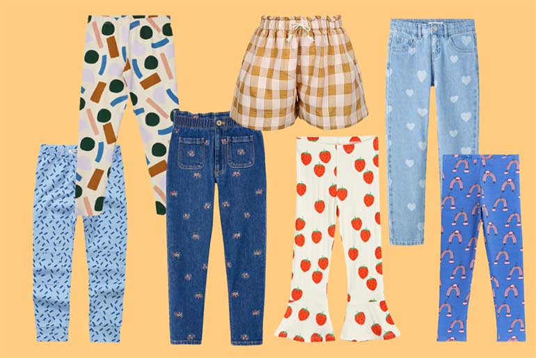 Frühlingsklamotten für Kinder Kids Shopping Hosen Leggins Outfit