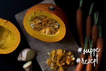 Das schmeckt nach Herbst: Kürbissuppe mit Ingwer und Kokos