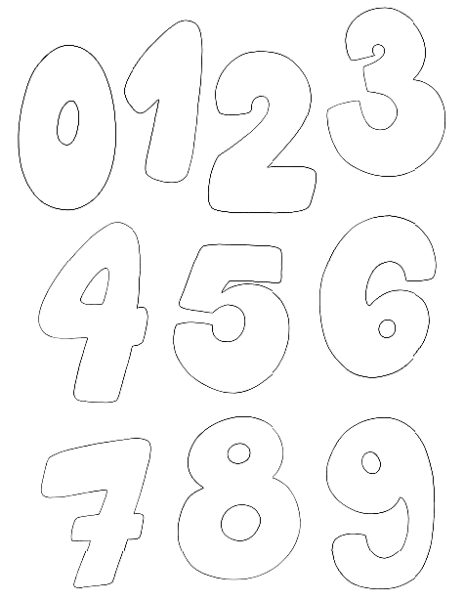 Deko für euren Geburtstag: Bunte Zahlen zum Ausdrucken