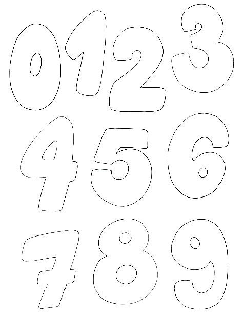 Deko für euren Geburtstag: Bunte Zahlen zum Ausdrucken