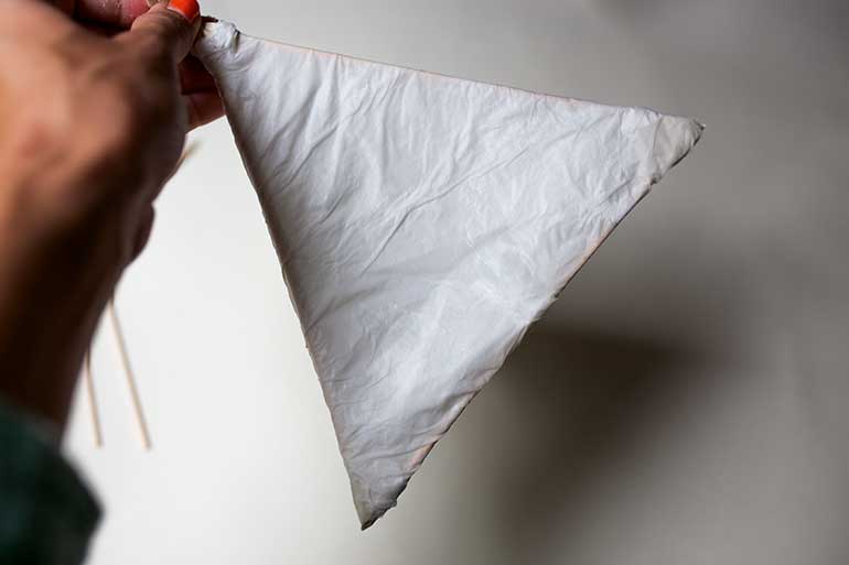 DIY Lampion basteln aus Taschentüchern