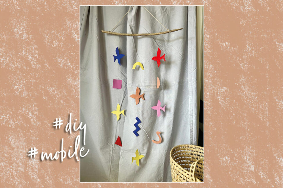 diy baby mobile Anleitung Bastelidee