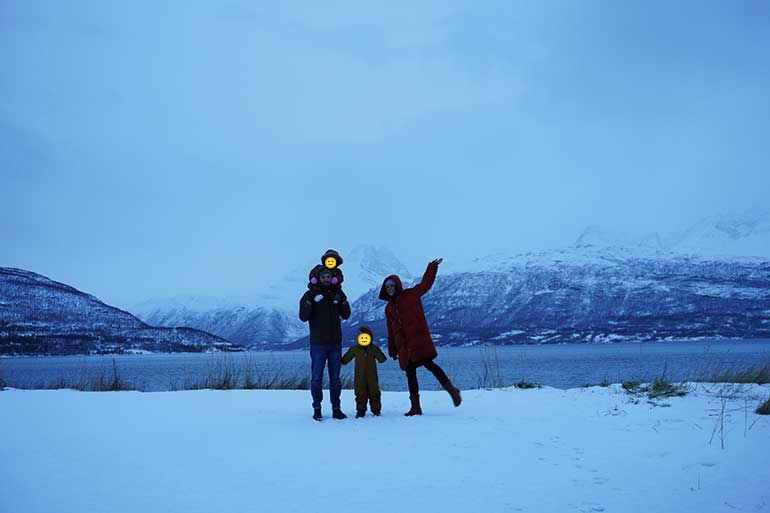 Reisen mit Kindern zum Polarkreis Vanlife