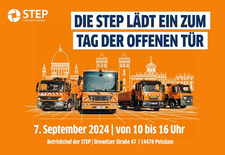 step tag der offenen tür müllauto potsdam