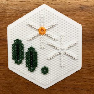 3d blume bügelperlen steckperlen hama flower perler beads anleitung vorlage