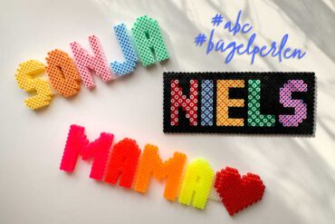 Buchstaben aus Bügelperlen: 3D-Namen, Türschilder & mehr