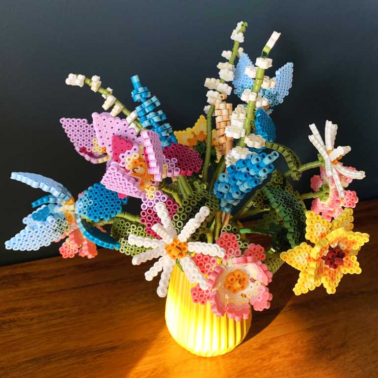 perler beads flower bouquet blumenstraß