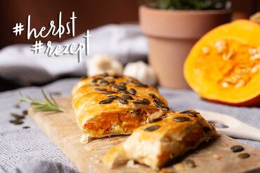 Rezept: Herbstlicher Kürbis-Feta-Strudel