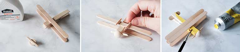 Diy Wäscheklammern Eisstiel Flugzeug