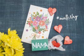 muttertag geschenk selber machen basteln herzmagnete