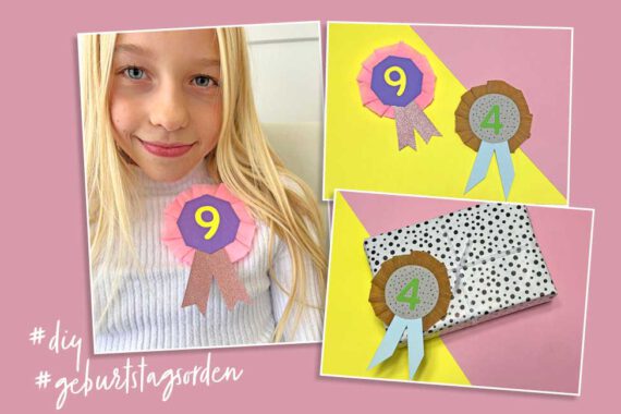 geburtstagsorden basteln diy anleitung orden geburtstag kindergeburtstag