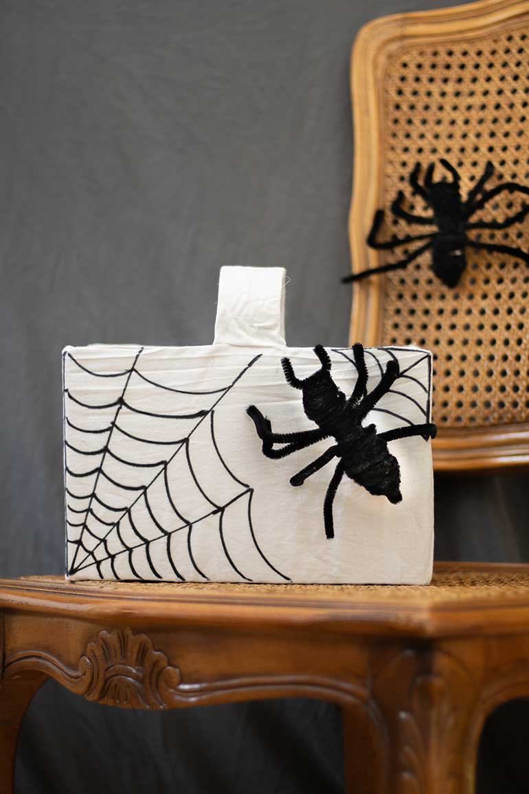 Halloween-Körbe, Spinne, Gespenst, Halloween, Süßes oder Saures