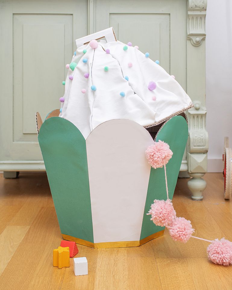 muffinkorb spielzeug box aufbewahrung kinderzimmer diy basrteln geschenkbox