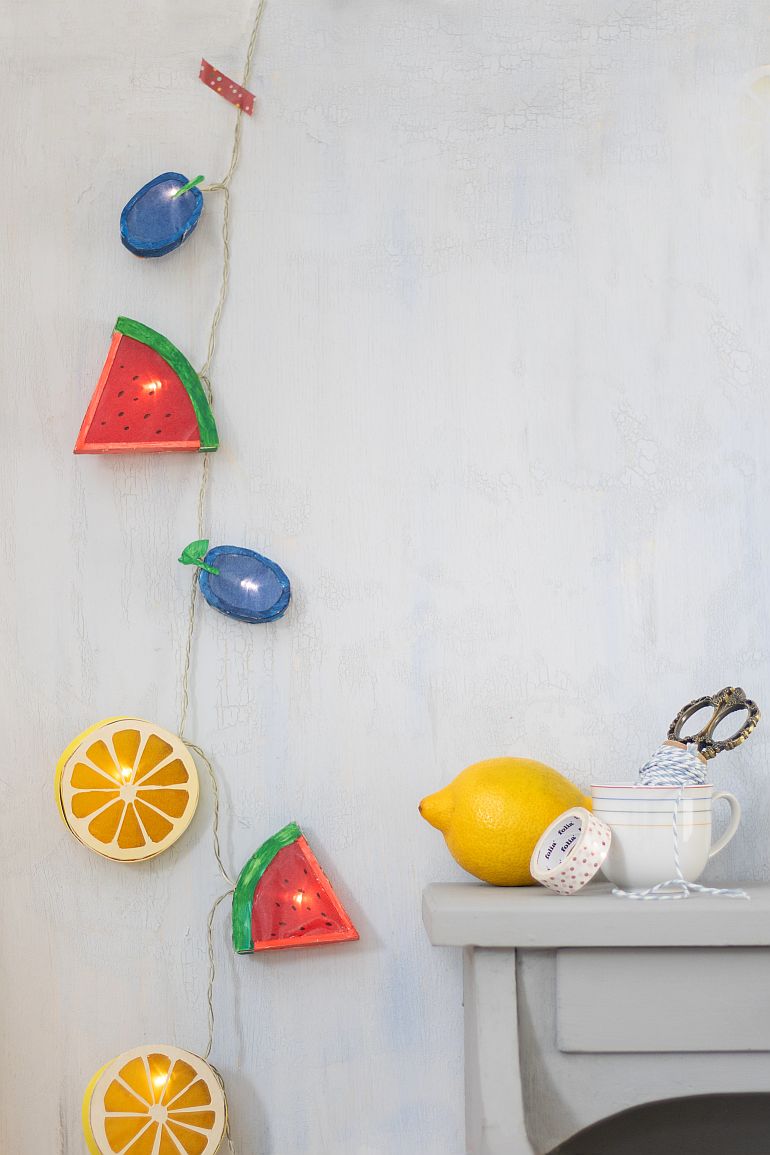 lichterkette kinderzimmer obst