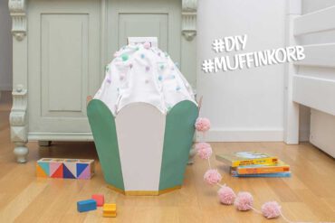 Zuckersüßer Ordnungshelfer: Spielzeugkorb in Muffinform