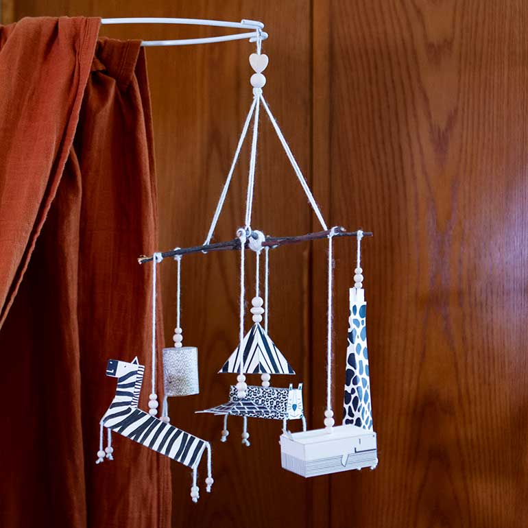 kontraste mobile baby selbermachen diy anleitung