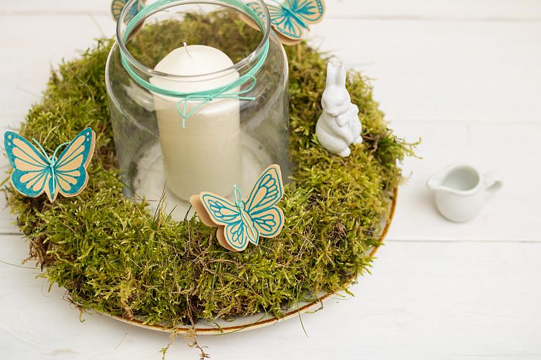 osterkranz ostern mosskranz türkranz dekoration