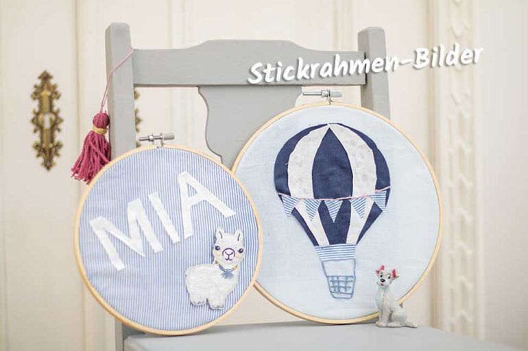 Stickrahmen-Bilder Die Baby
