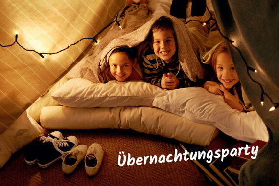 übernachtungsparty kindergeburtstag pyjama party übernachten
