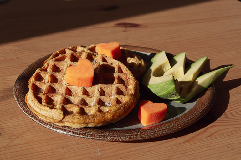 Möhren-Zucchini-Waffeln Beikostrezept