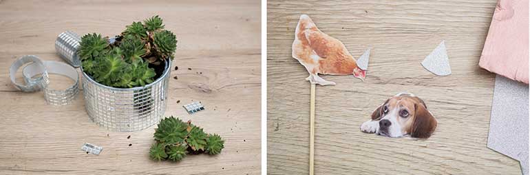 diy Spiegelmosaik Blumentopf